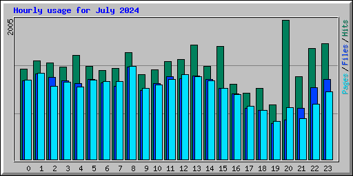 Hourly usage for July 2024