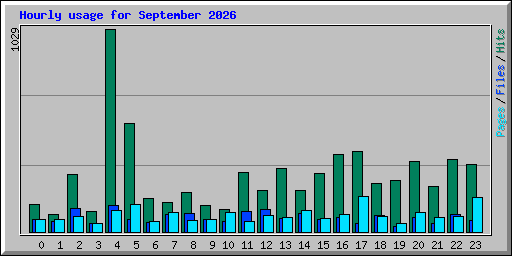 Hourly usage for September 2026